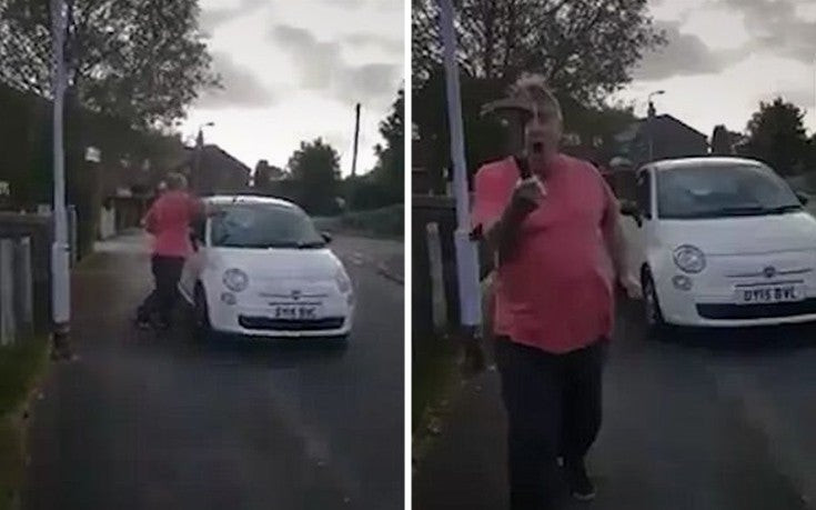 Η ,όχι και τόσο ψύχραιμη, αντίδραση ενός άνδρα εναντίον γυναίκας που πάρκαρε μπροστά στο σπίτι του (βίντεο)